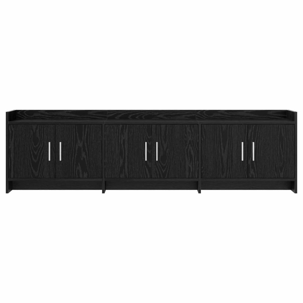 Mobile TV 168 x 33 x 47 cm Rovere Nero Legno ingegnerizzato 8011204