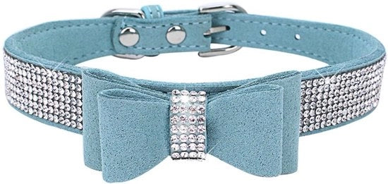 Collare per animali con cristalli e diamanti - Accessorio per cani e gatti - Collare con effetto bling bling - Specifiche tecniche: ...