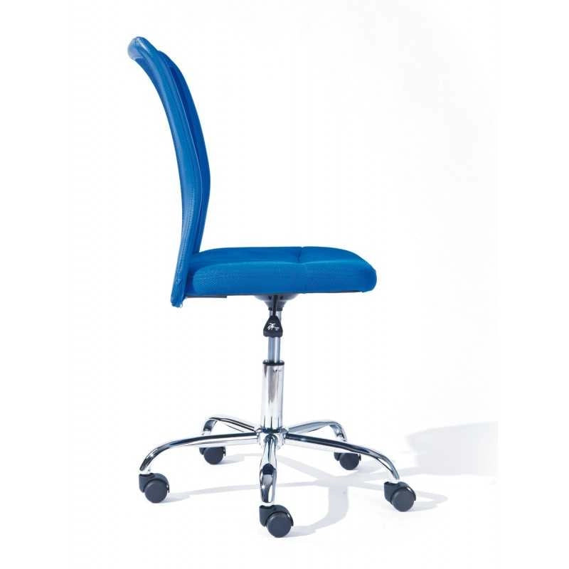 Sedia ufficio Blu Inter Link con ruote regolabile in altezza Dim. 43x56x88-98h