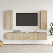Set Porta TV 5 pz Rovere Sonoma in Truciolato cod mxl 12977