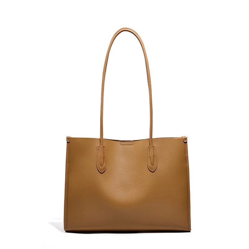 Borsa a tracolla da donna in vera pelle, colore bronzo.
