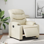 Divano Sedia-Poltrona Reclinabile Elettrica Crema in Similpelle 892830