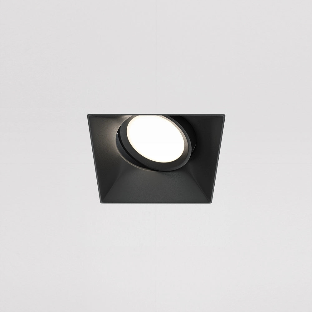 Maytoni DOT faretto incasso quadrato nero GU10 alluminio