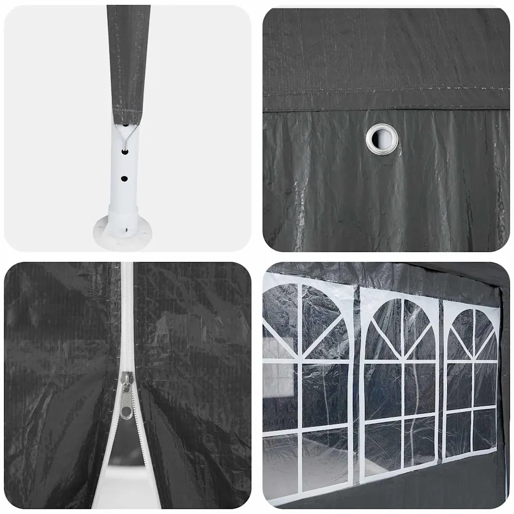 Tenda Party Antracite 800 x 400 x 266 cm Polietilene 42003443