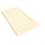 Piatto doccia Bidai con bordo 80X100 cm colore Crema intenso RAL 1015 griglia Crema intenso