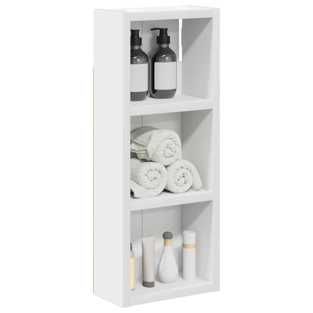 Armadio da bagno a muro con lo scaffale Bianco 20 x 10 x 50 cm 889279