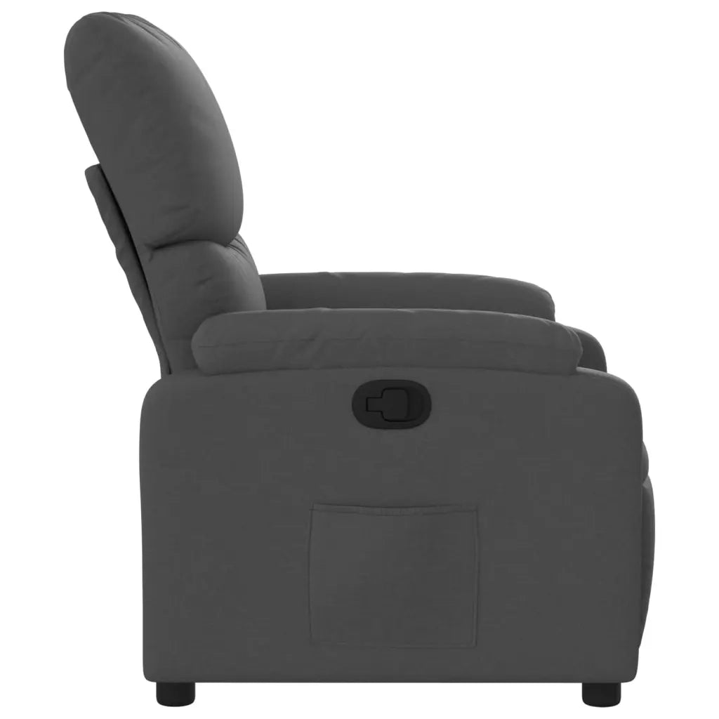 Divano Sedia-Poltrona reclinabile in tessuto grigio scuro 813452