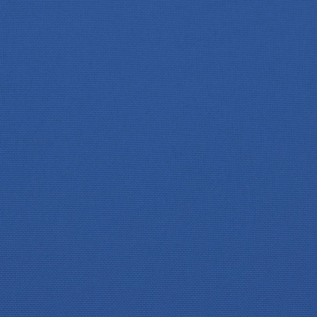 Cuscini Sedia con Schienale Alto 2 pz Blu Reale Tessuto Oxford