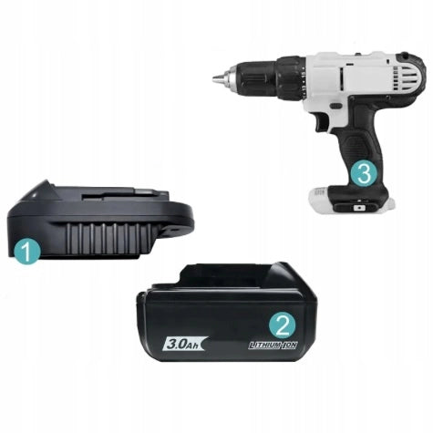 Adattatore Batteria Makita 18V a Dewalt 18V DW18ML – Compatibile con Utensili Dewalt 18V