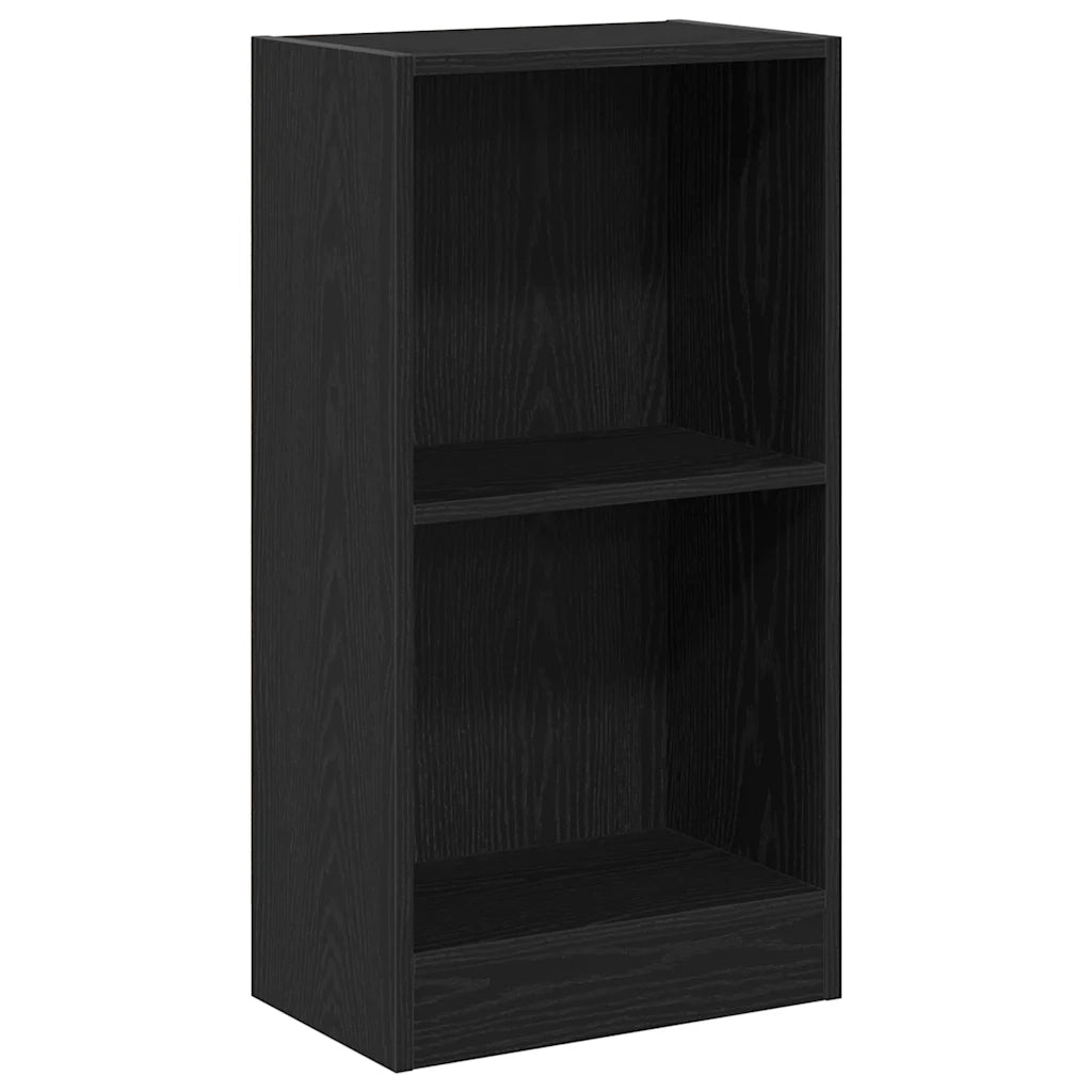 Libreria-Scaffale per Libri-Mobile di Stoccaggio Rovere Nero 40x24x76 cm in Legno Multistrato
