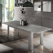 Tavolo per sala da pranzo Arizon, Made in Italy, Tavolo moderno con allunghe, Consolle allungabile, cm 140/190x90h75, Grigio Cenere