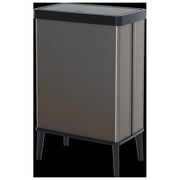 Keter 261011 Verto High Pattumiera Raccolta Differenziata Doppio Scomparto 54 L Coperchio a Pressione colore Grigio Perla