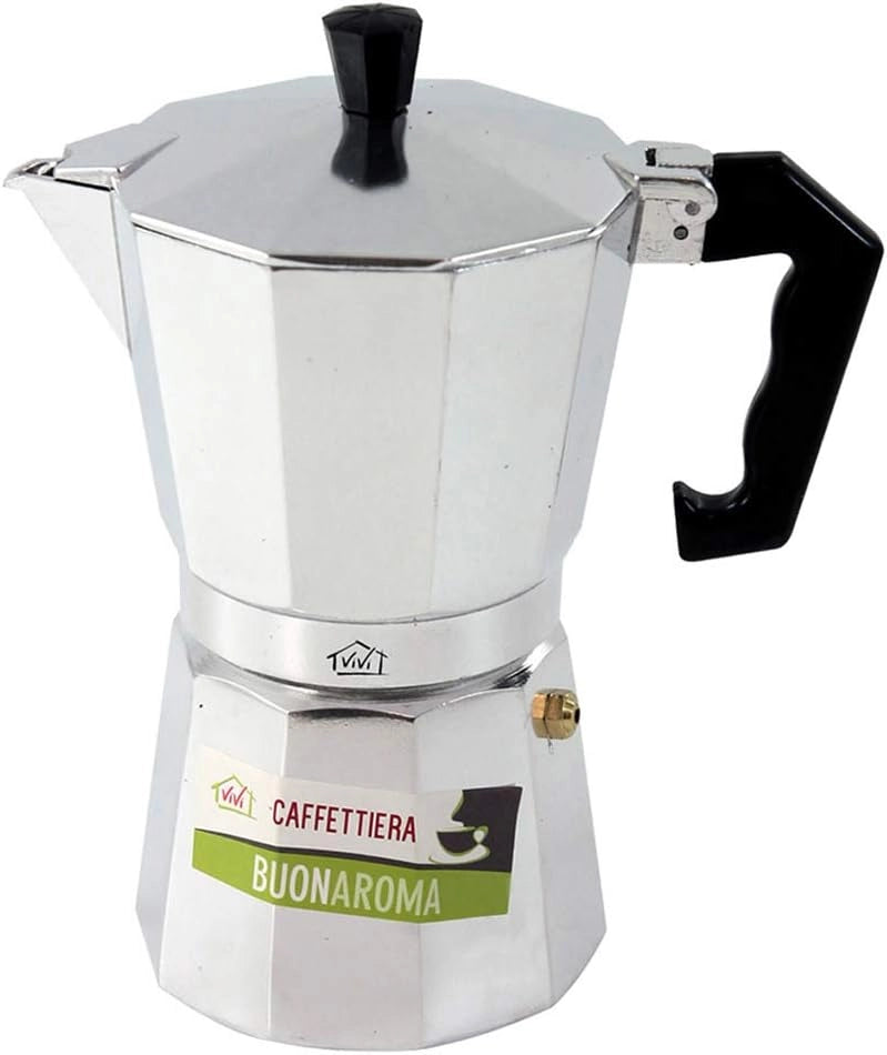 Caffettiera Buonaroma In Alluminio Con Guarnizione In Silicone - 1 Tazza