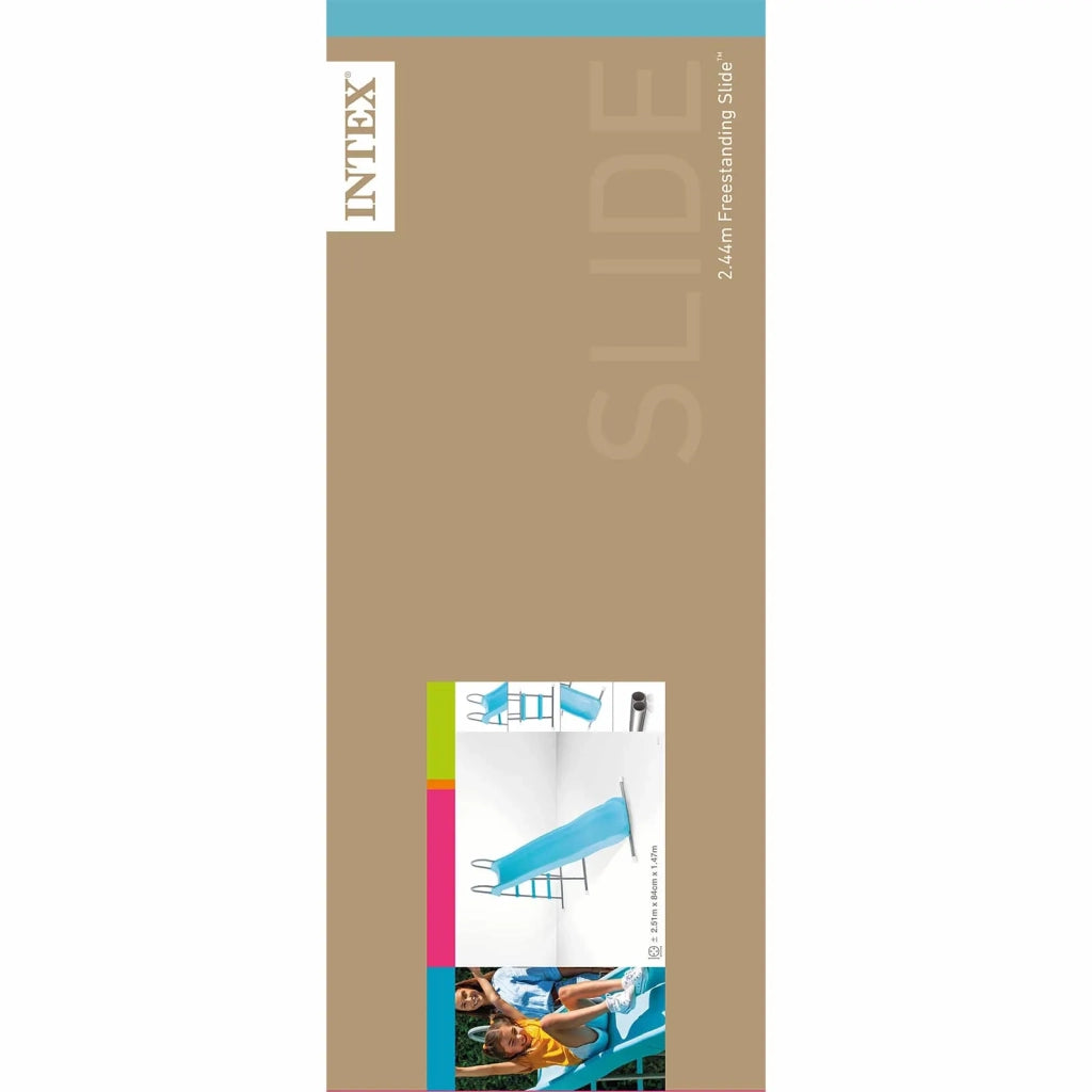 INTEX Scivolo autostabile  Azzurro 2,44 m PVC e Acciaio 42035646