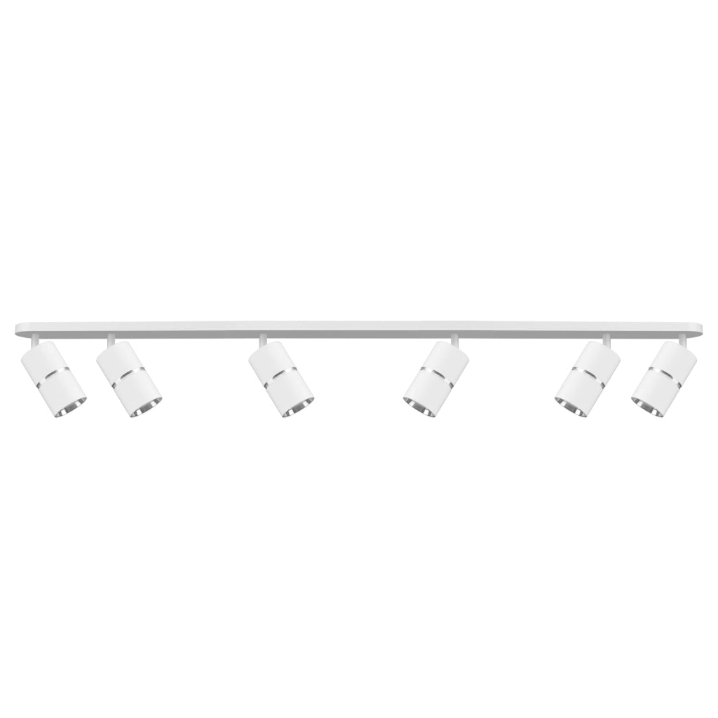 Plafoniera/Applique Bamboo 6xGU10 orientabile bianco Polux