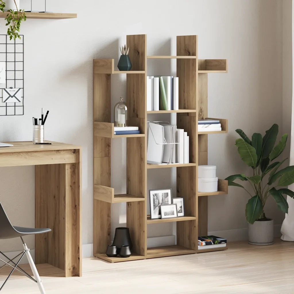 Libreria Rovere Artigianale 86x25,5x140 cm Legno Multistrato 856693