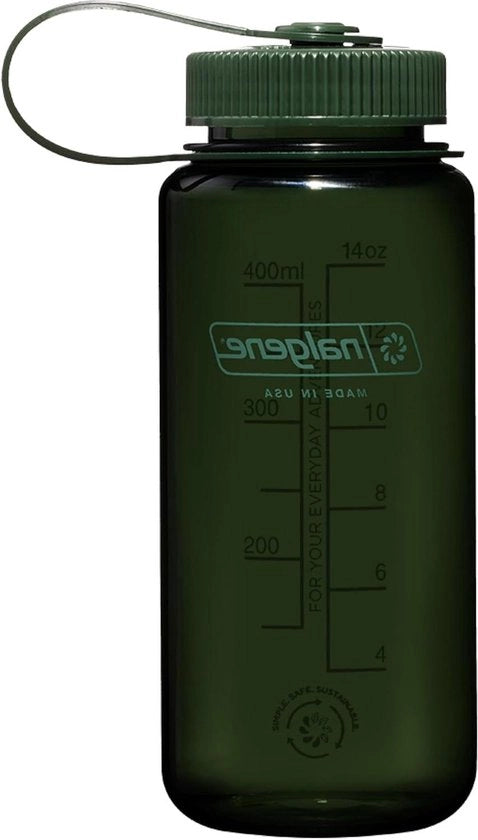 Ottima bottiglia da acqua in Tritan priva di BPA realizzata con materiale derivato dal 50% di rifiuti plastici 16 oz beccuccio largo jade - Sustain
