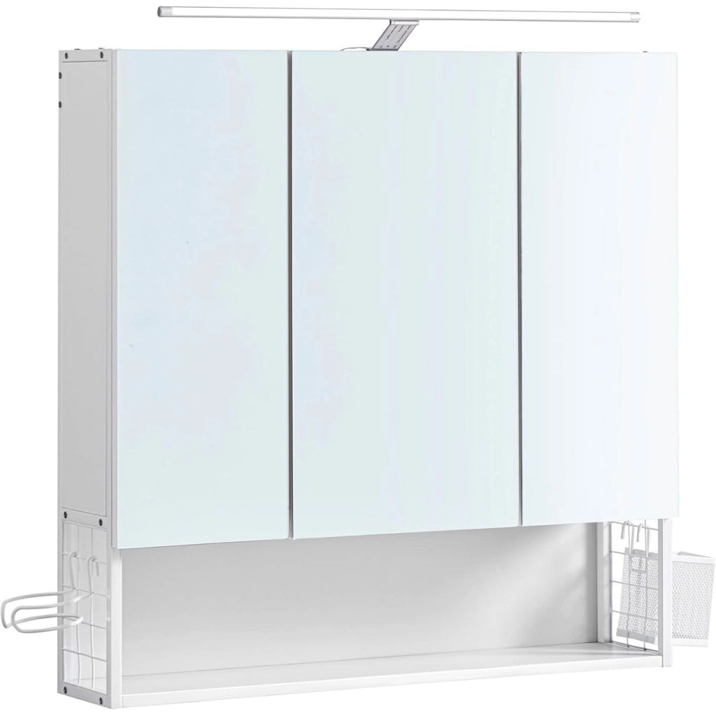 Armadietto Bagno con Specchio e Illuminazione LED Oskar
