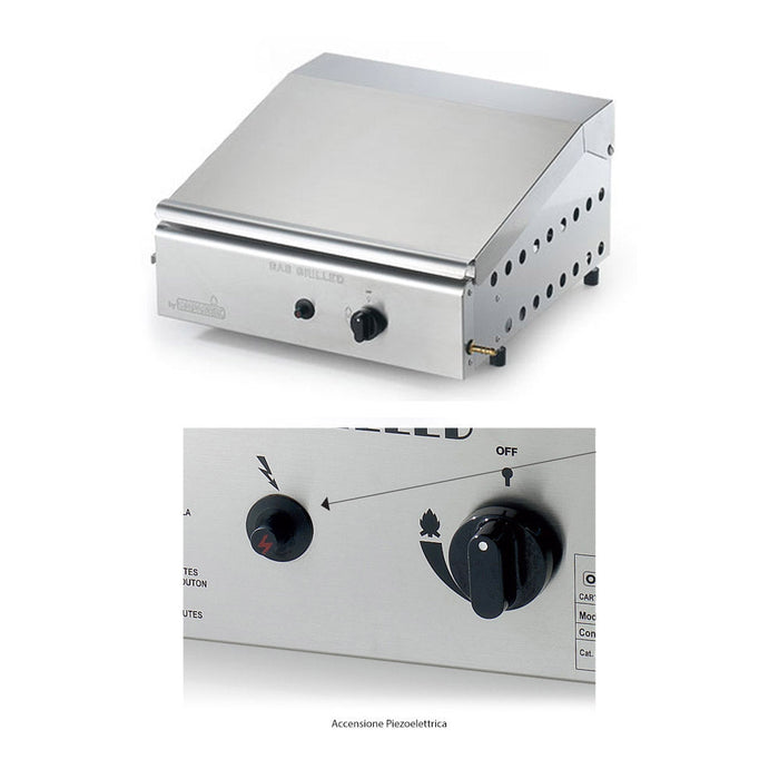 Piastra di Cottura in Ghisa a Gas GPL Ompagrill Plancha Single 4043 Cover