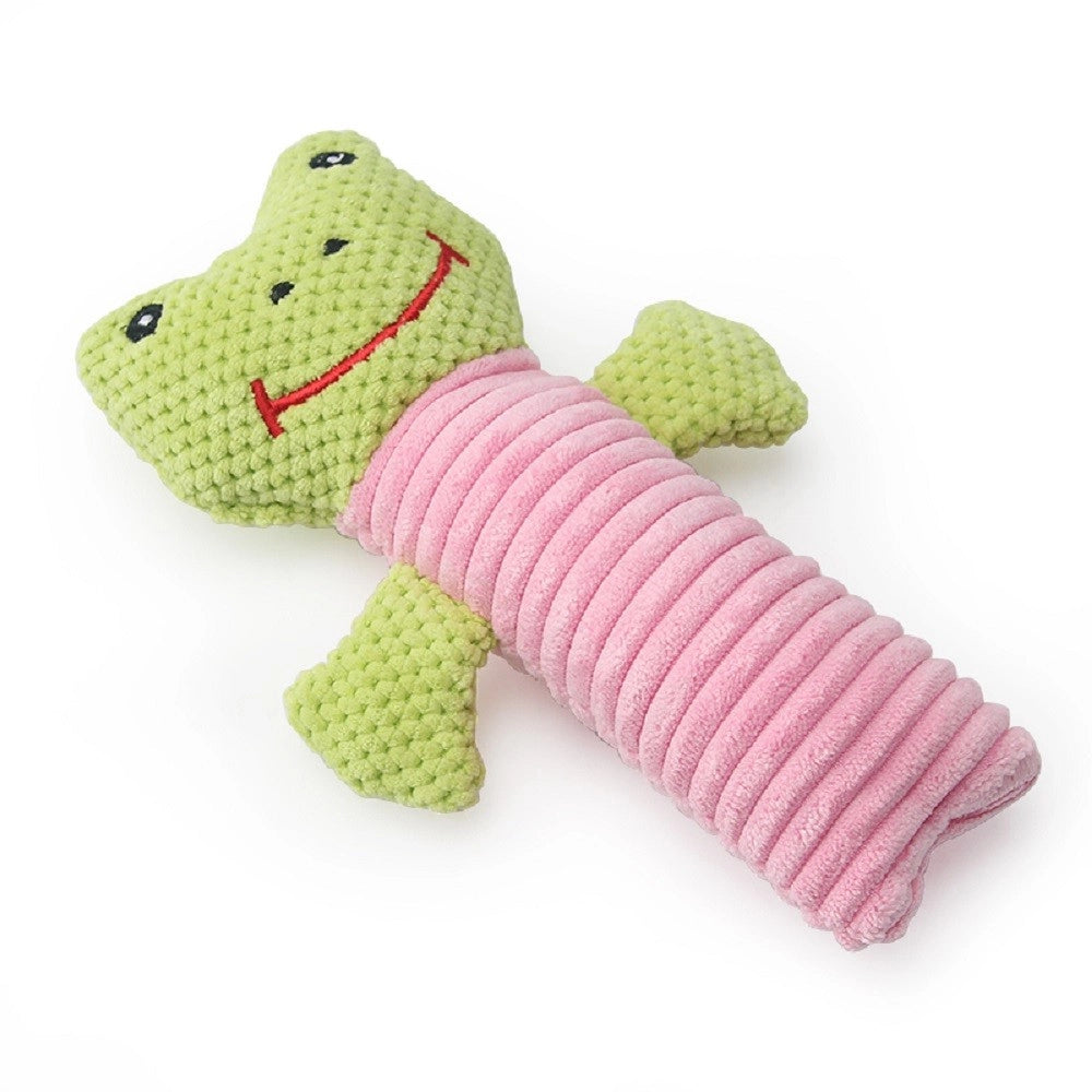 Trade Shop - Giocattolo Per Cani Forma Animale Peluche Cigolante Morso Masticare 20 Cm 53771 -
