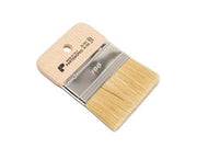 SPALTER DECORATIVO SETOLA BIONDA MANICO CORTO LEGNO- - mm.9x100 - altezza setola mm.64 - 12 pezzi