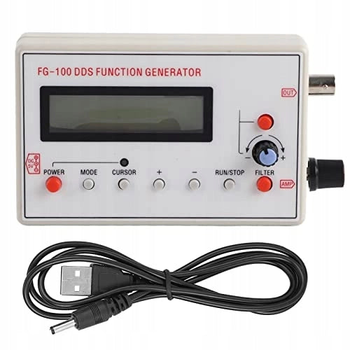 Generatore di Funzioni DDS FG-100 – Alta Precisione 1Hz-500kHz | Compatto e Portatile