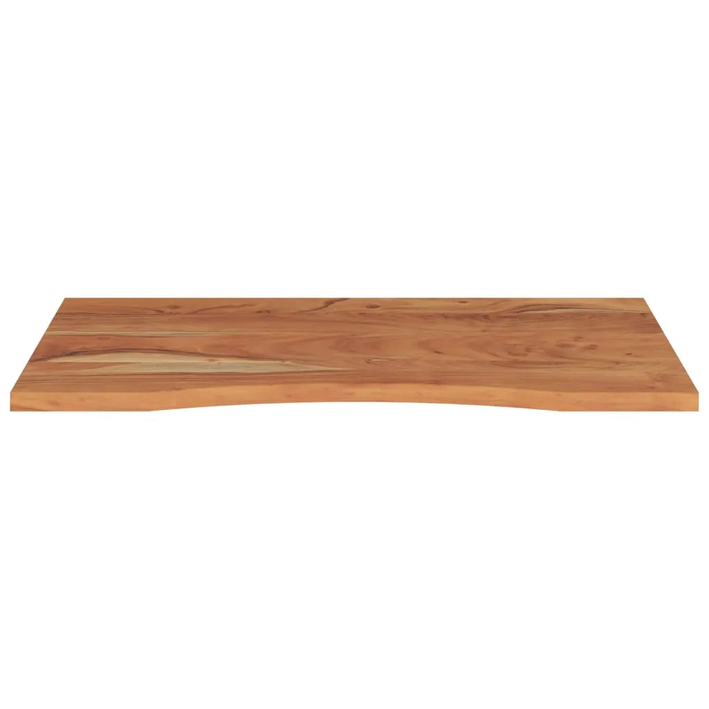 Piano Scrivania 100x60x2,5cm Rettangolare Legno Massello Acacia 370171