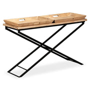 Tavolino Consolle in Legno Massello di Mango 130x40x80 cm  cod mxl 63712