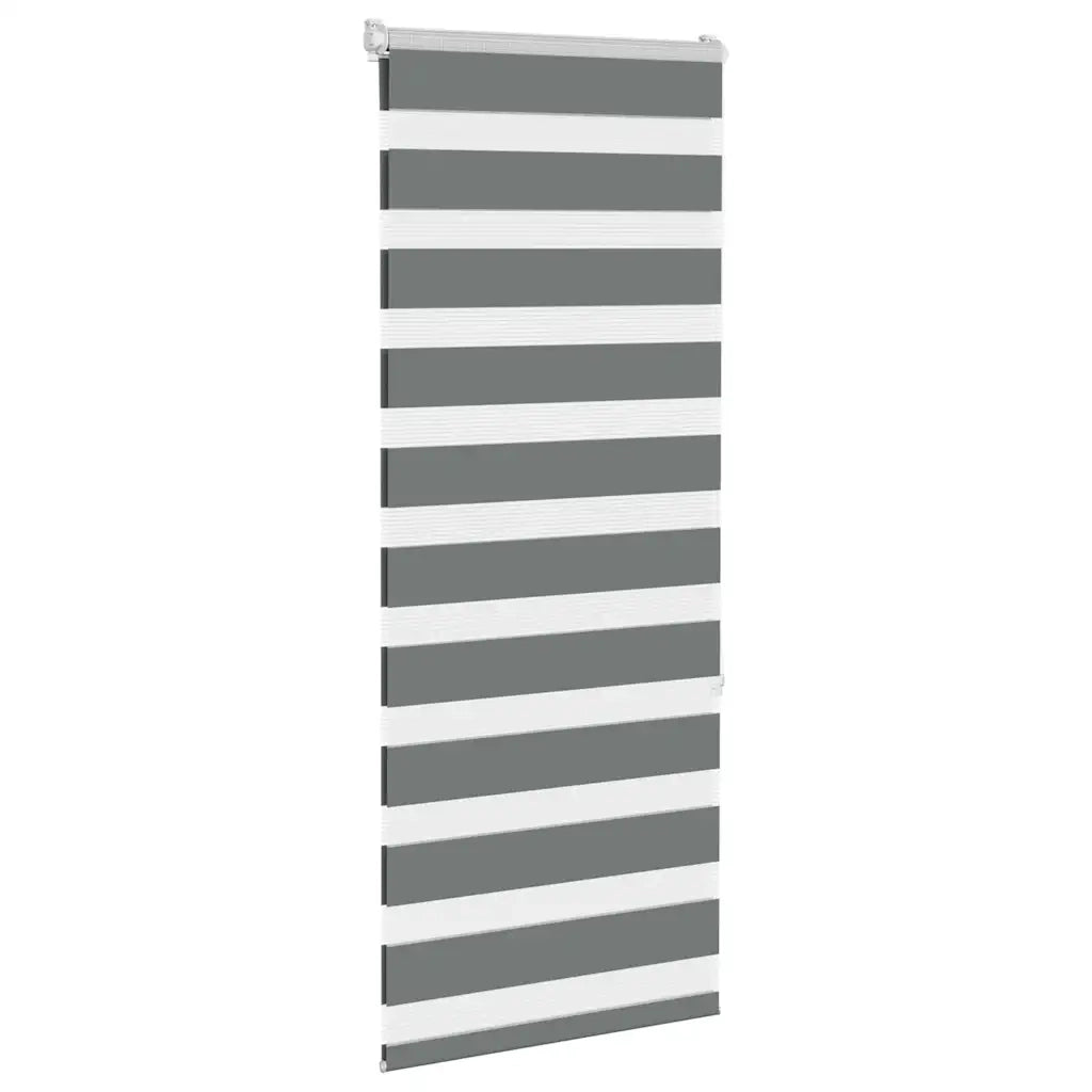 vidaXL Tenda a Rullo Zebra Larghezza Tessuto 60,9 cm Poliestere