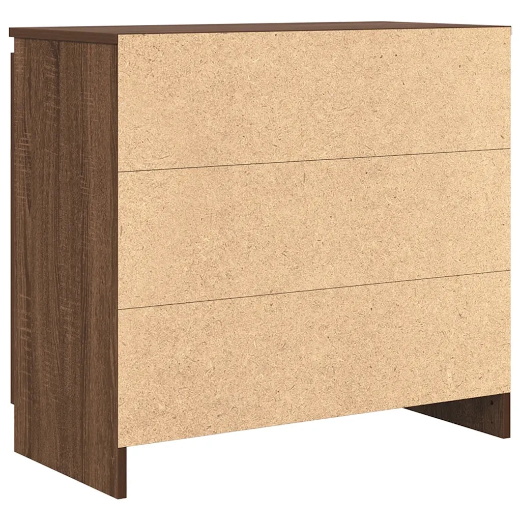 Credenza con Cassetto Rovere Marrone 71x35x65 cm in Truciolato 861577