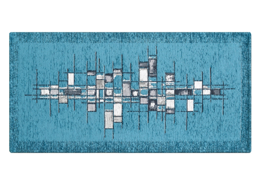 Tappeto Passatoia Cucina Corsia Retro Antiscivolo Disegno Pixel By Suardi - 55x80 - Jeans