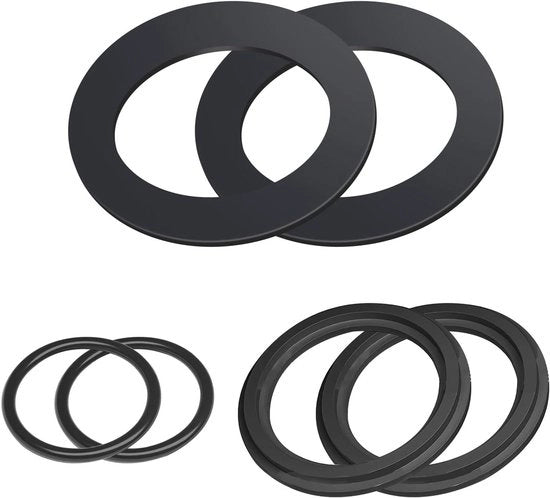 Set di O-ring 6 pezzi gomma per sigillatura raccordi rotondi per accessori Intex piscina 10747 25006 25010 28633 28635 28621 e simili.