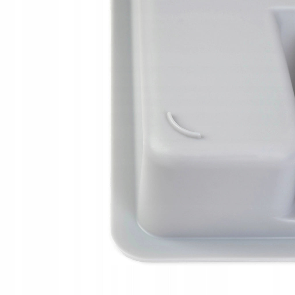 Inserto in plastica per cassetto KADAX, organizer per posate da cucina, grigio chiaro