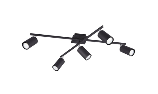 Plafoniera da Interno  GU10 in Metallo Nero Opaco