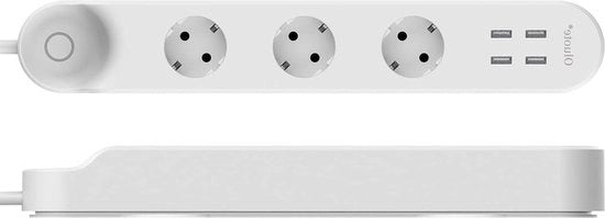 Pilastro Intelligente 3 Porte - Scansioni WiFi Mini con 4 Porte USB - Compatibile con Controllo di Voce e Alexa e Google Assistant - Controllo Remoto con Funzione di Timer - Supporto per Android/iOS