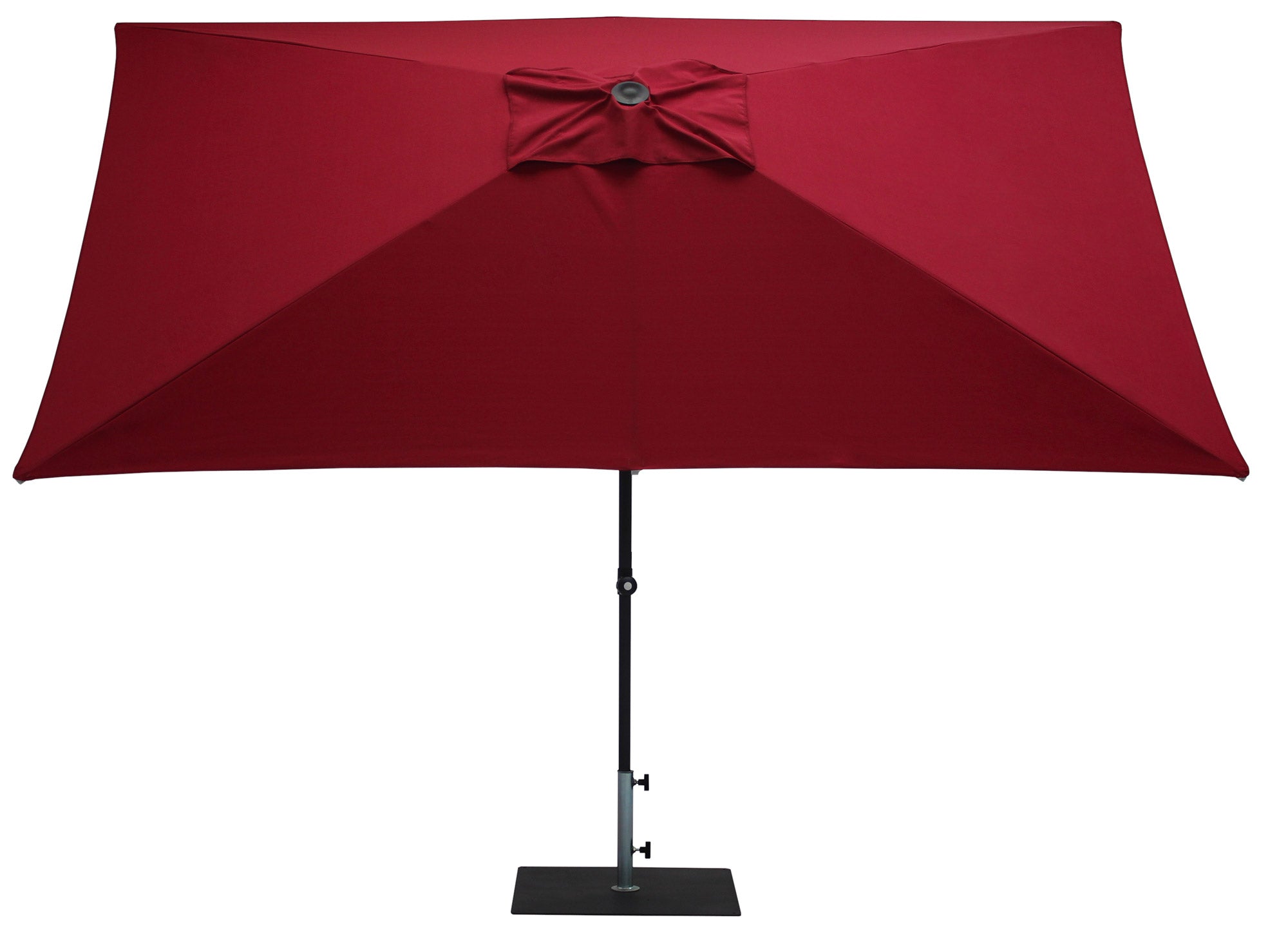 Ombrellone da Giardino 3x2 m Palo Ø38 mm in Alluminio Tessuto Olefin Trend Bordeaux