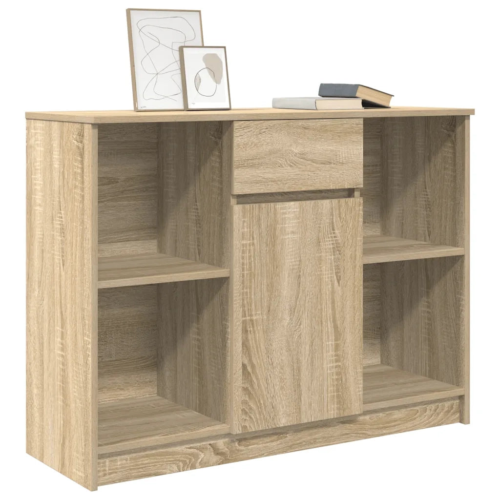 Credenza con Cassetto Rovere Sonoma 101x35x76 cm in Truciolato
