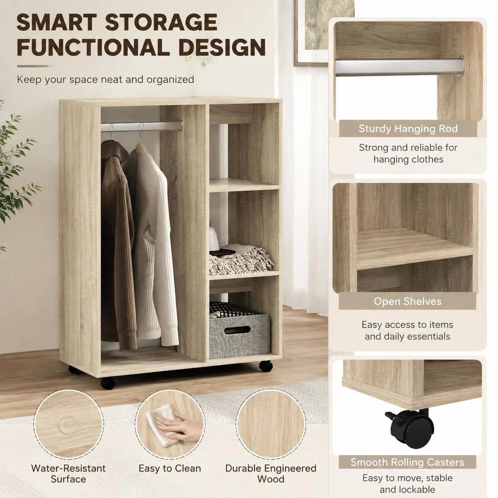 Wardrobe Sonoma Oak 80x40x110 Cm Wood-based Material