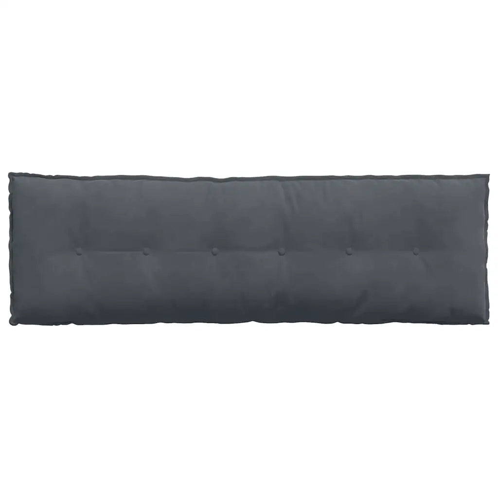 Cuscino per Schiena Grigio scuro 160 x 50 cm Tessuto in Cords 42014891