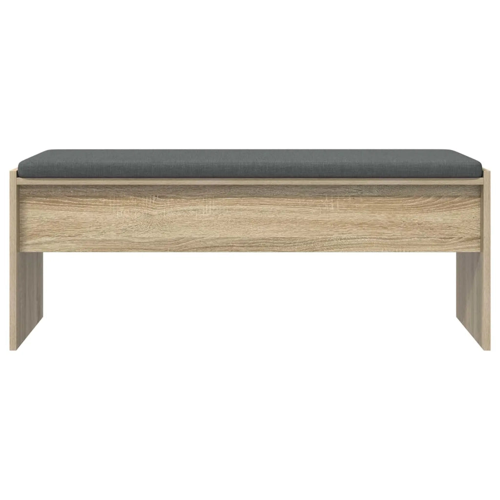 Panca per ingresso con cuscino Rovere Sonoma 103 x 38 x 40 cm