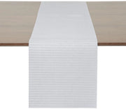Operatore di tavola JUN, operatore di tavola moderno, operatore di tavola lavabile, operatore di tavola esterno, PVC isolante al calore per abitazioni, ristoranti, hotel, 30 x 240 cm (bianco fumo)