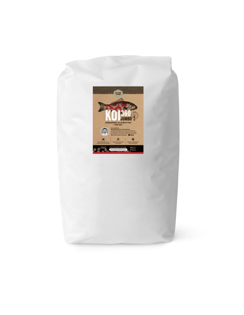 Nutramare Koi360 Swim Jumbo Ø7,5mm 10kg - pellet galleggianti Premium per carpe di grossa taglia