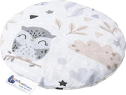 Cuscino a ciliegie, cuscino termico, cuscino per bambini con grani, 180 g, rotondo, 15 cm, ecosostenibile, 100% cotone, terapia del calore + freddo, terapia della luce per la massaggio