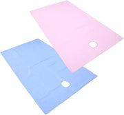 Copri Tavola per Sala di Massaggio - Telaio per Letto di Massaggio con Apertura per Respiro - Set di 2 pezzi - Colori Rosa e Blu.