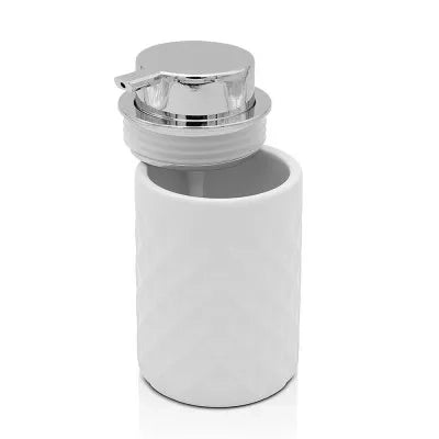 Dispenser sapone bianco da appoggio in ceramica Cristal