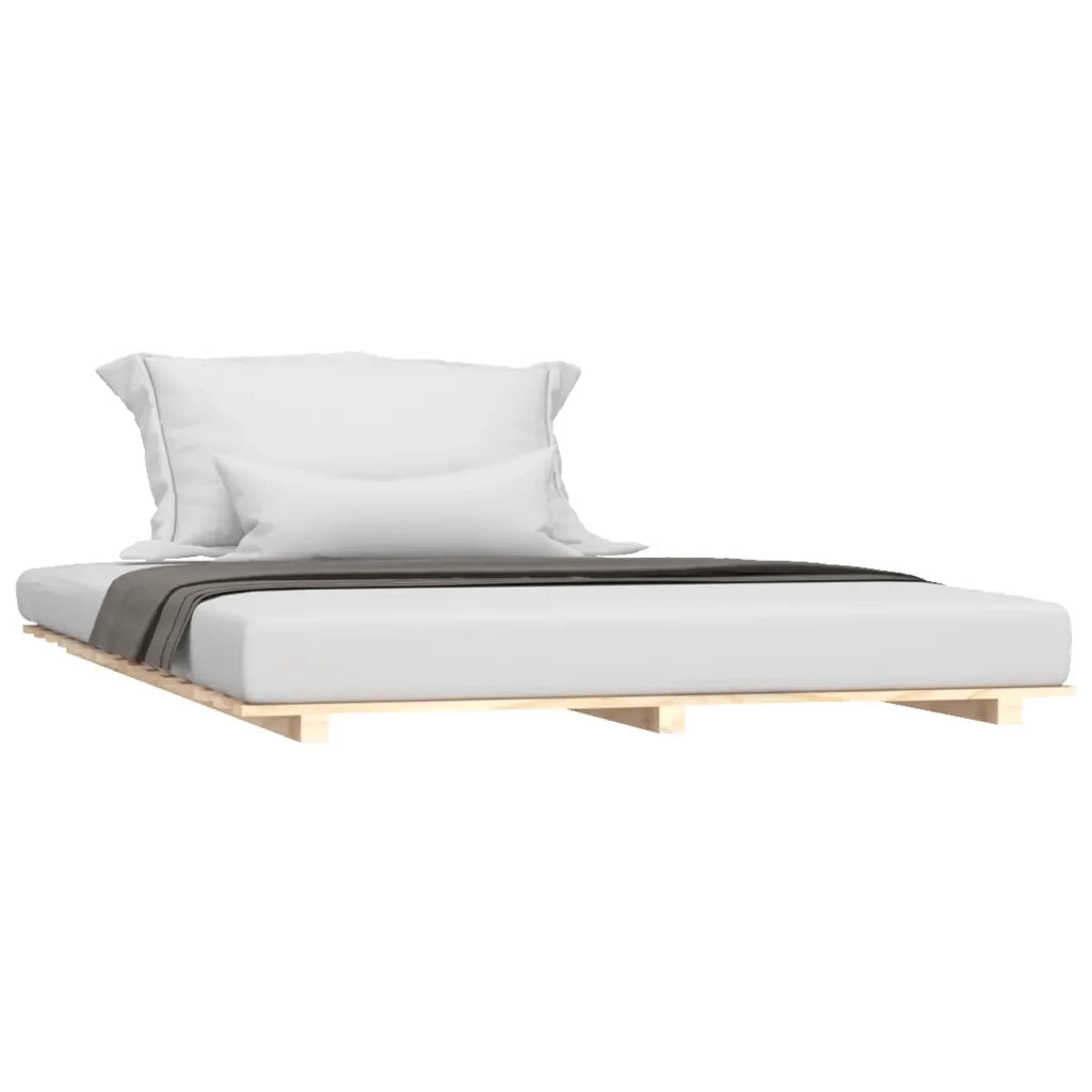 Giroletto senza Materasso-Struttura Letto 140x200 cm in Legno Massello di Pino 856467
