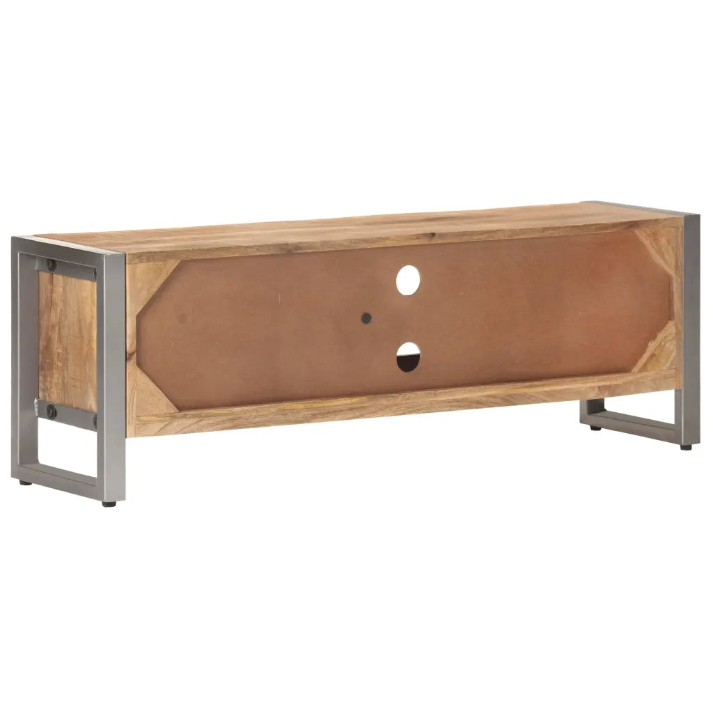 Mobile Porta TV 120x30x40 cm in Legno di Mango Grezzo 323486