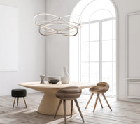 Lampada pendente Modern in Metallo Weave Nickel