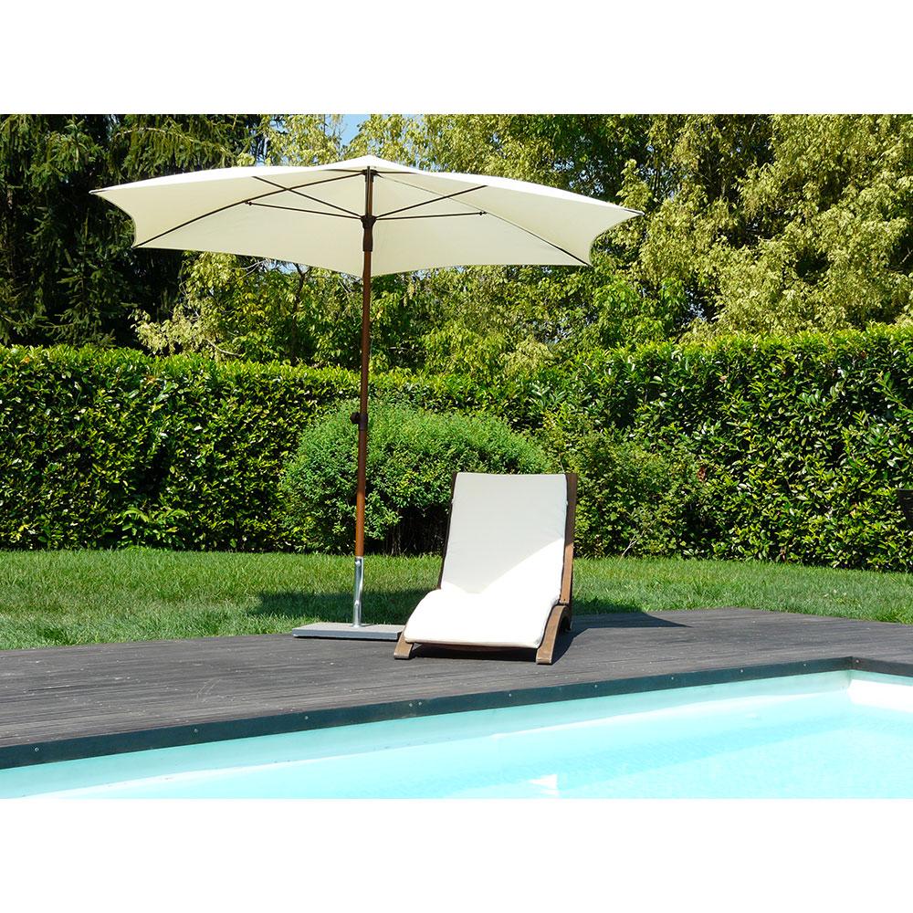 Ombrellone da Giardino Ø2,8 m Palo Ø35 mm in Alluminio Maffei Madera Ecru