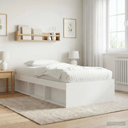Telaio del letto con storage con lo scaffale Bianco 80 x 200 cm 3429517